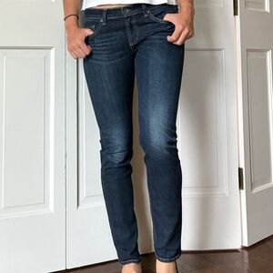 Rag & Bone “The Dre” Low-Rise Dark Wash Jean Size 26